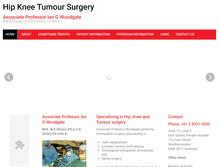 Tablet Screenshot of hipkneetumoursurgery.com